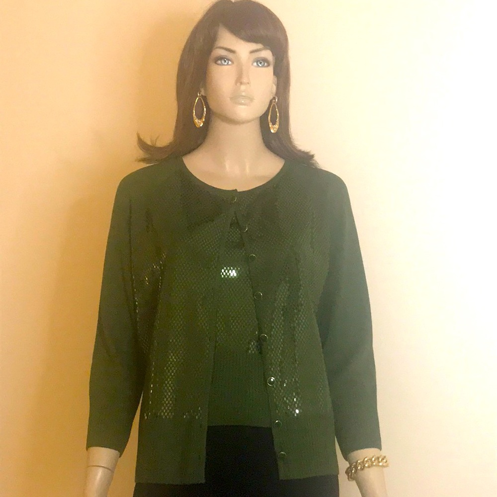 ST JOHN 2 Piece Sweater Set Size M